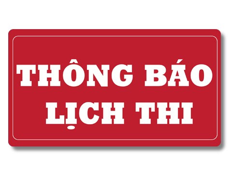 Lịch thi kết thúc học phần Học kỳ I Năm học 2018 - 2019